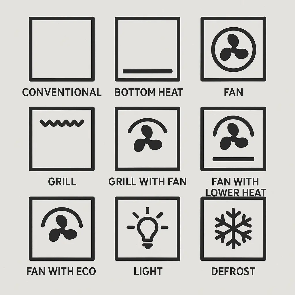 Lamona Oven Symbols