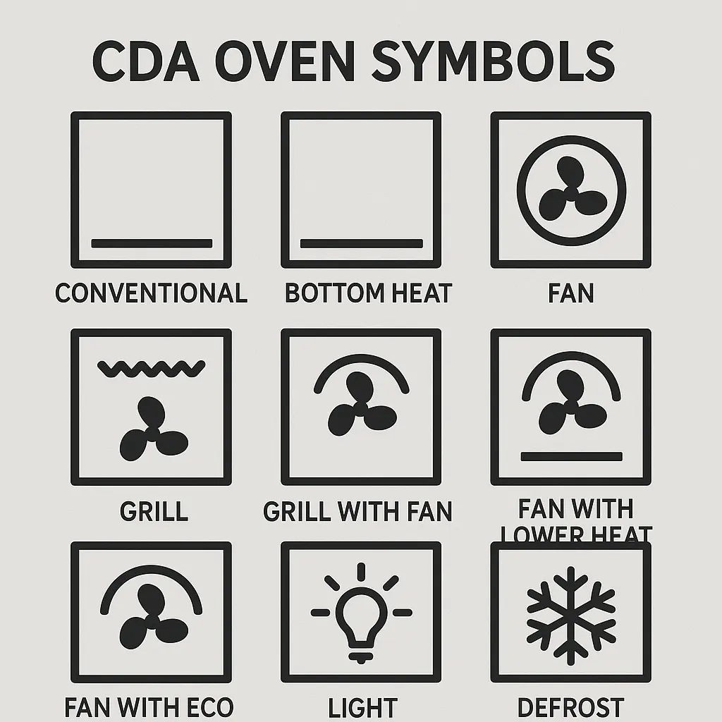 What Are Different Symbols on an Oven