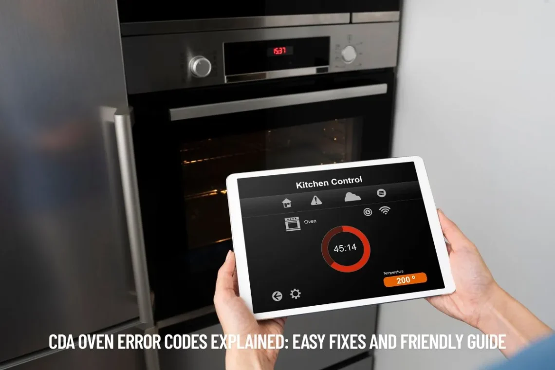 CDA Oven Error Codes Explained Easy Fixes and Friendly Guide