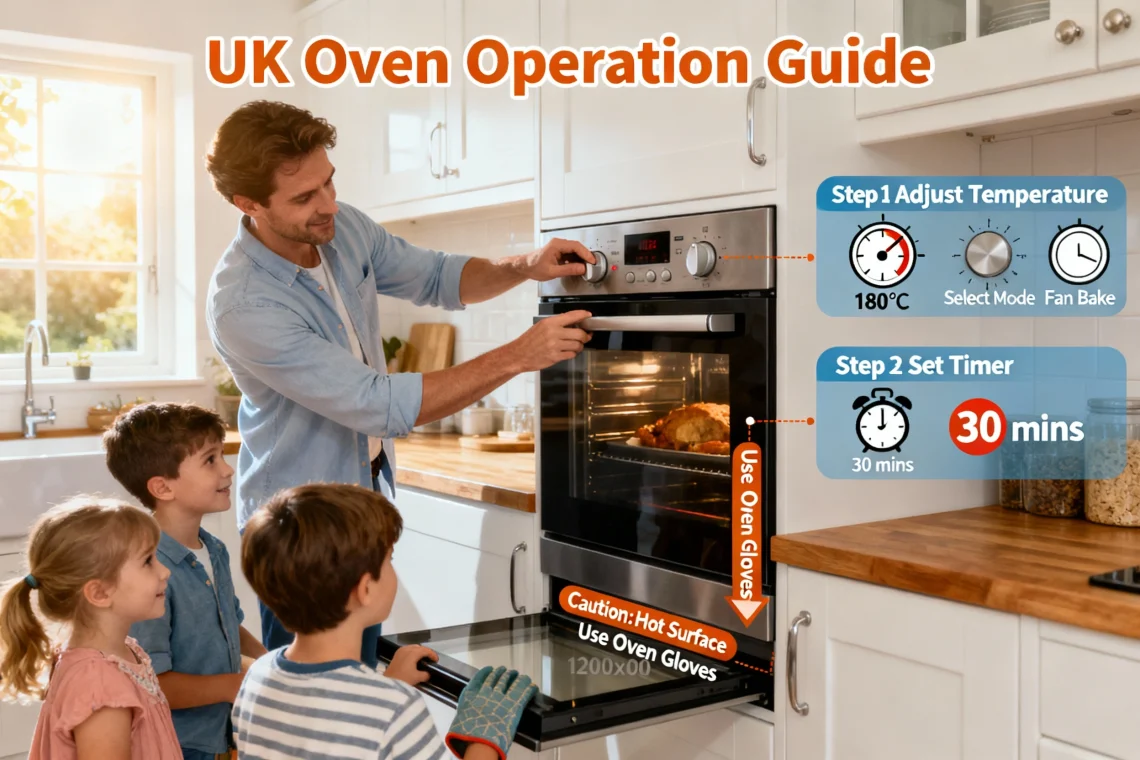 How to operate an oven in the UK