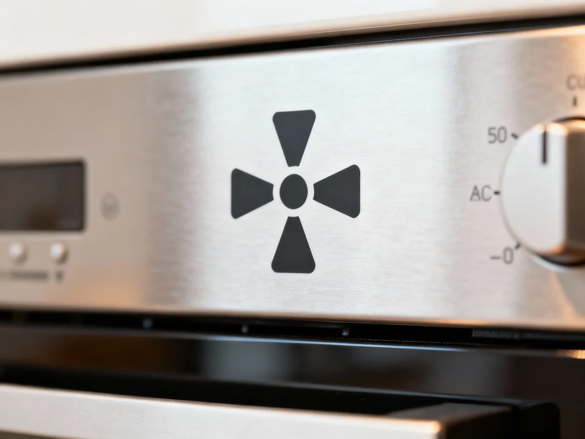 What is the triangle symbol on the oven