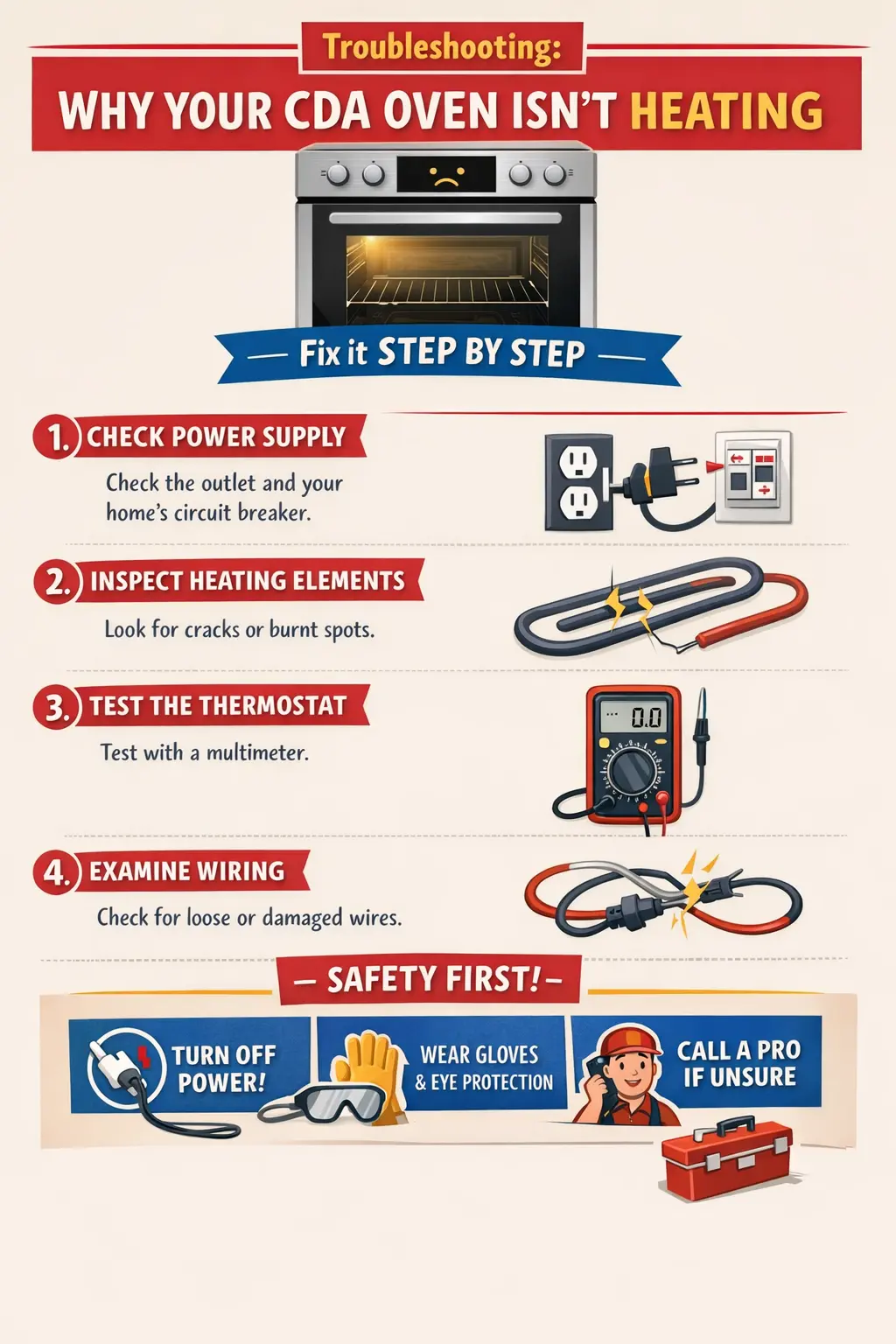 Why Is My CDA Oven Not Heating Up